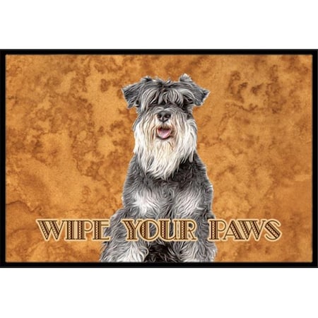 Carolines Treasures Carolines Treasures KJ1221MAT Schnauzer Wipe your Paws Indoor or Outdoor Mat KJ1221MAT